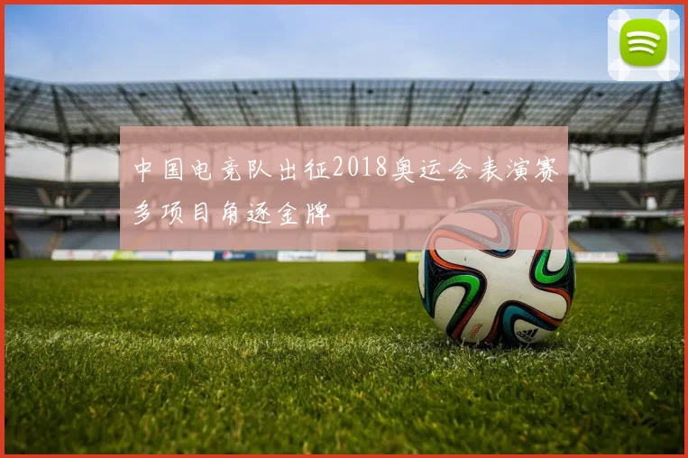 中国电竞队出征2018奥运会表演赛多项目角逐金牌