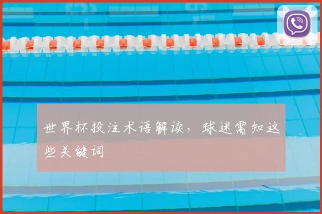 世界杯投注术语解读,球迷需知这些关键词