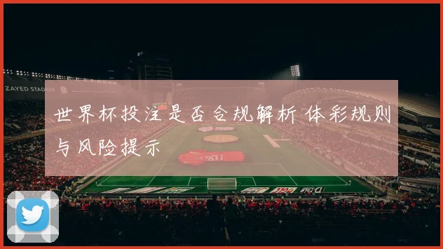 世界杯投注是否合规解析 体彩规则与风险提示