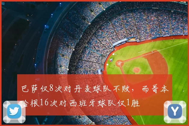 巴萨仅8次对丹麦球队不败，而哥本哈根16次对西班牙球队仅1胜