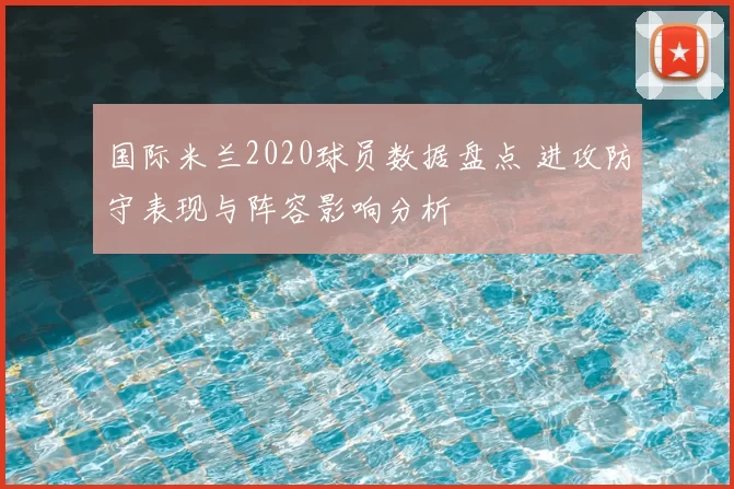 国际米兰2020球员数据盘点 进攻防守表现与阵容影响分析